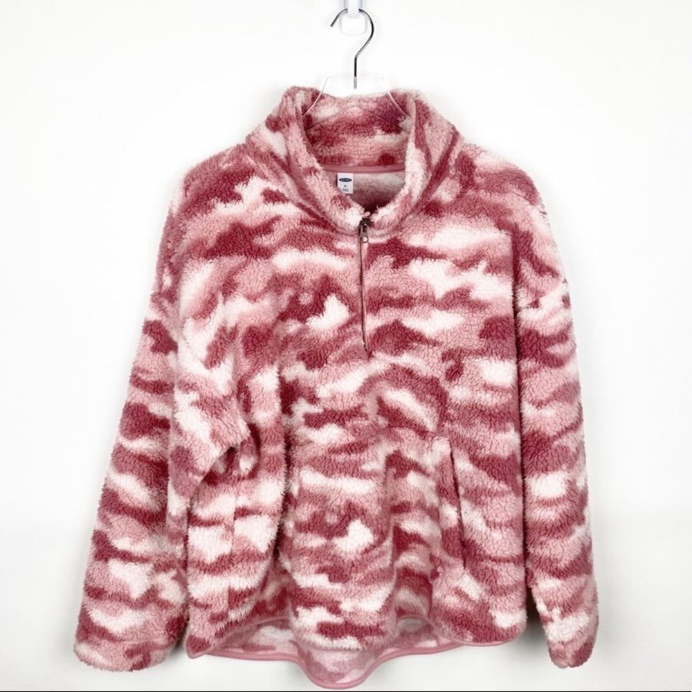 New Old Navy Pink Camo Sherpa